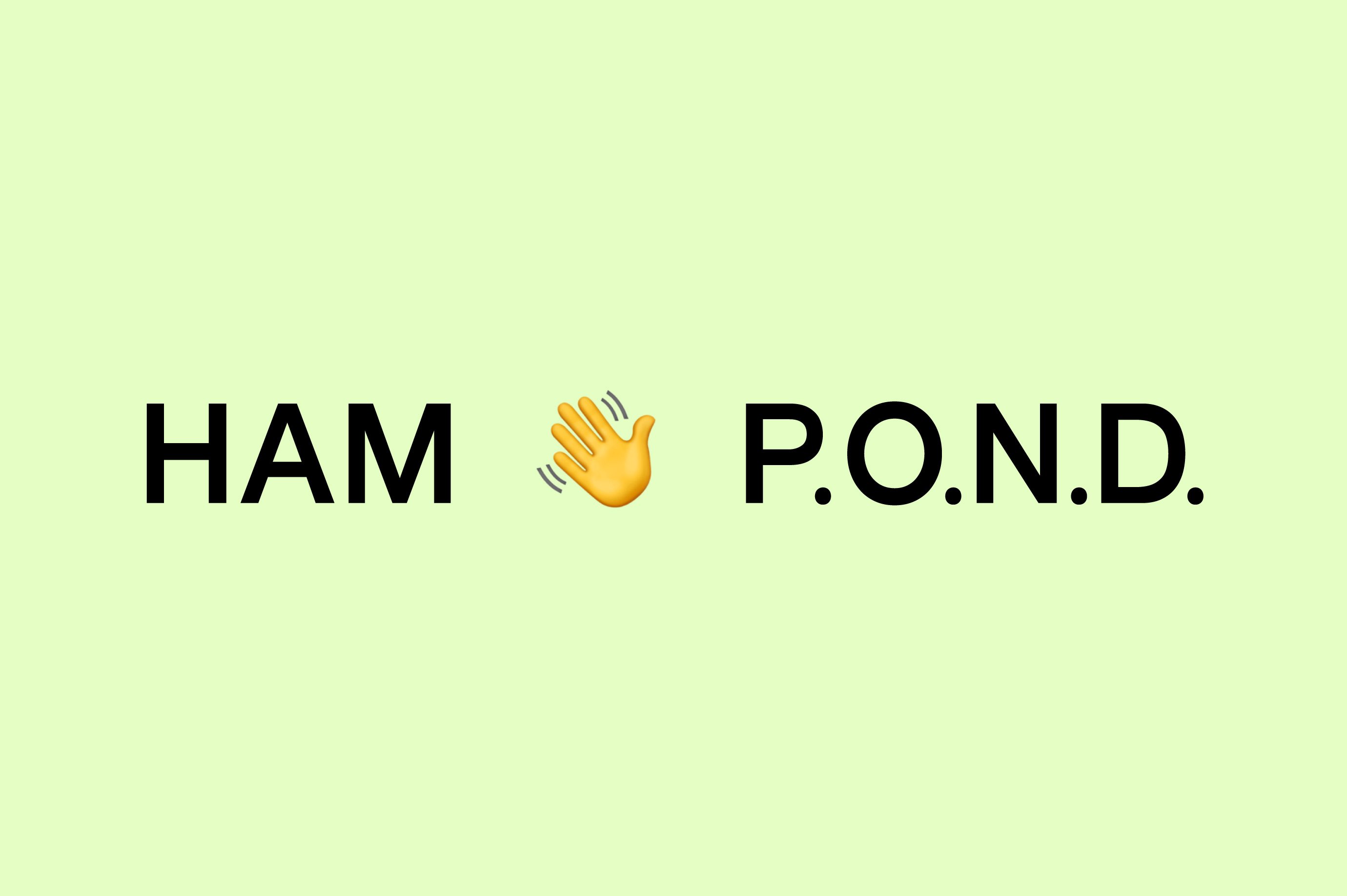 HAM 👋 POND